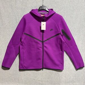 Nike Tech Fleece Windrunner Hoodie Mens XL Bold Berry Purple Jacket HV0949-505